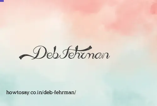 Deb Fehrman