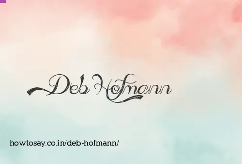 Deb Hofmann