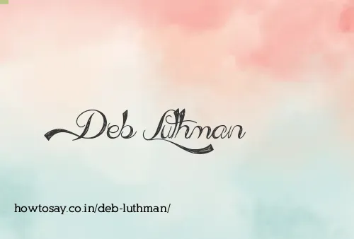 Deb Luthman
