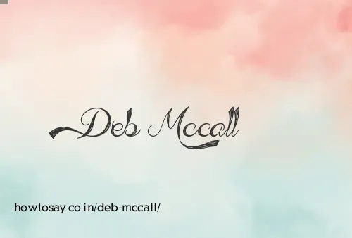 Deb Mccall