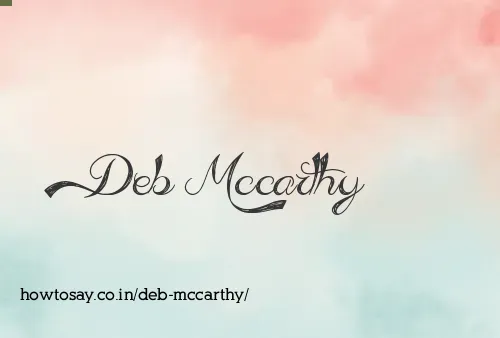 Deb Mccarthy