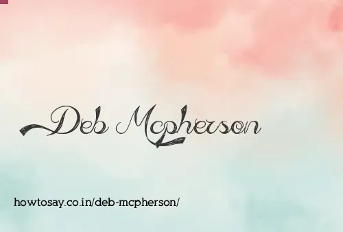 Deb Mcpherson