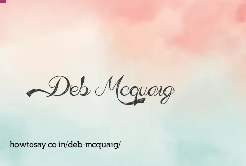 Deb Mcquaig