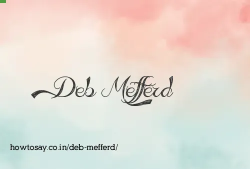 Deb Mefferd