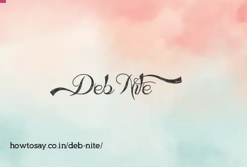 Deb Nite