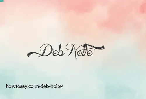 Deb Nolte