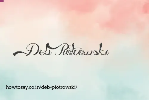 Deb Piotrowski