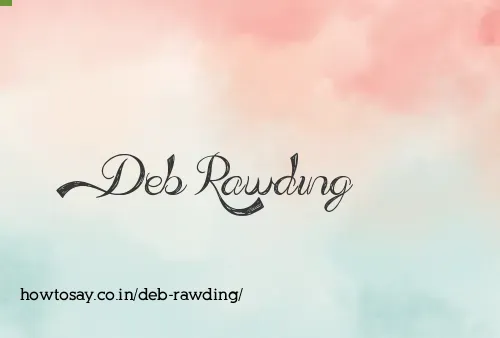 Deb Rawding