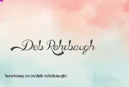 Deb Rohrbaugh