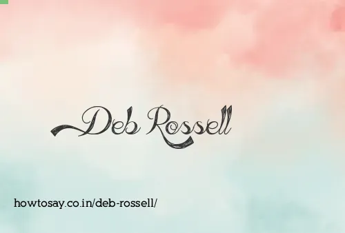 Deb Rossell