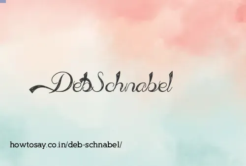 Deb Schnabel
