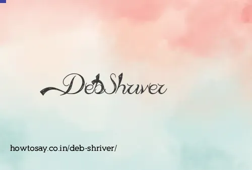 Deb Shriver