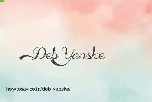 Deb Yanske