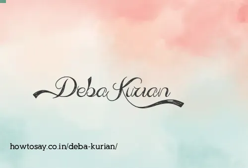Deba Kurian