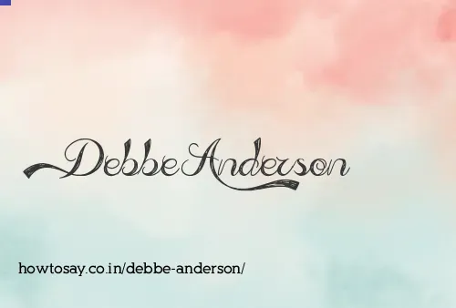 Debbe Anderson