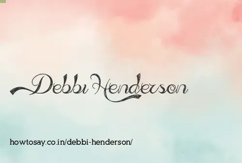Debbi Henderson