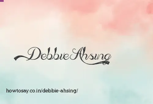 Debbie Ahsing