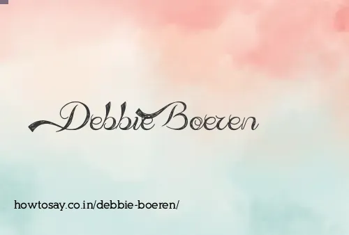Debbie Boeren