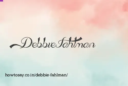 Debbie Fahlman