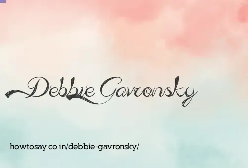 Debbie Gavronsky