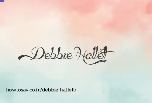 Debbie Hallett
