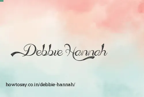 Debbie Hannah