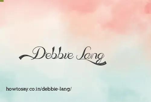 Debbie Lang