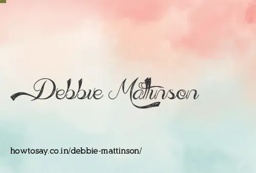 Debbie Mattinson