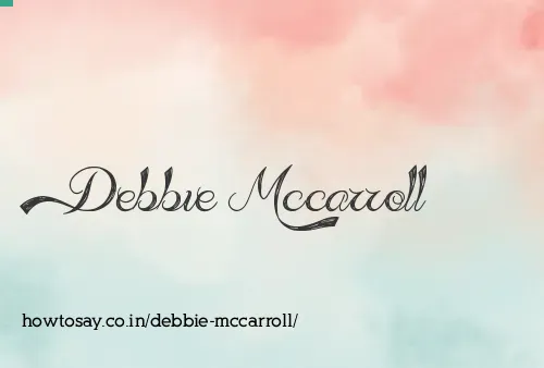 Debbie Mccarroll