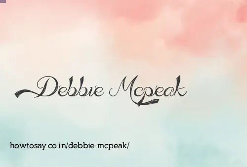 Debbie Mcpeak