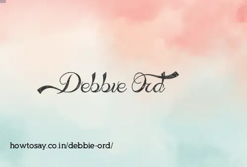 Debbie Ord