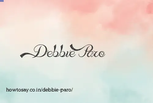 Debbie Paro