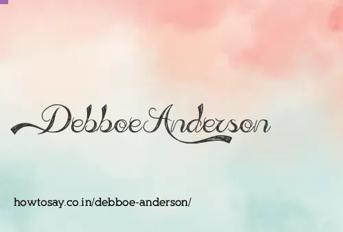Debboe Anderson