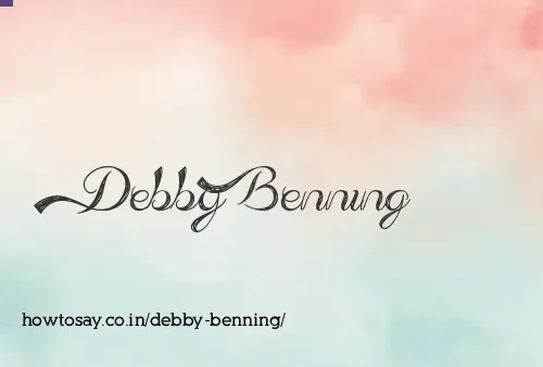Debby Benning