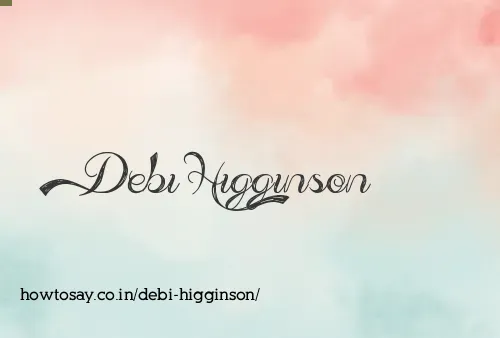 Debi Higginson