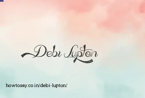 Debi Lupton