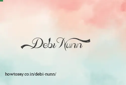 Debi Nunn