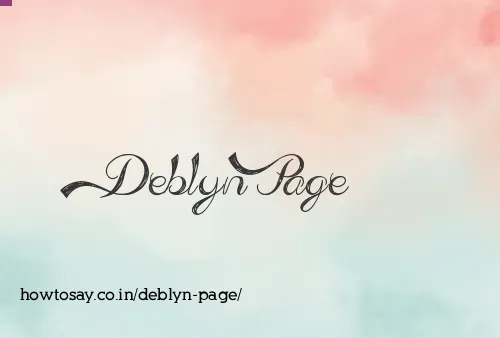 Deblyn Page