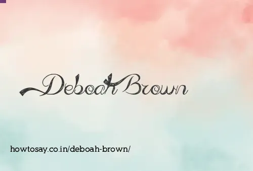Deboah Brown