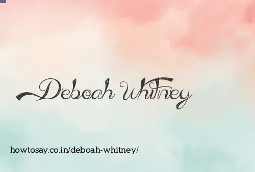 Deboah Whitney