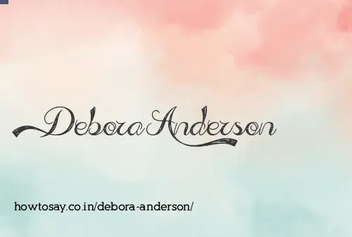 Debora Anderson