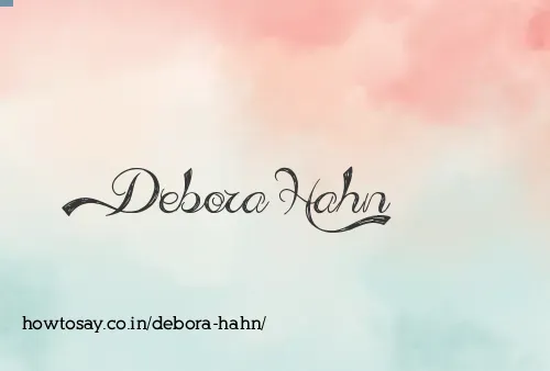 Debora Hahn