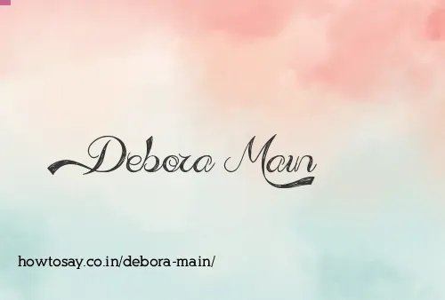 Debora Main