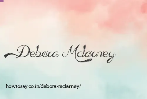 Debora Mclarney