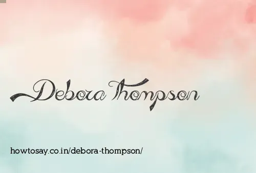Debora Thompson