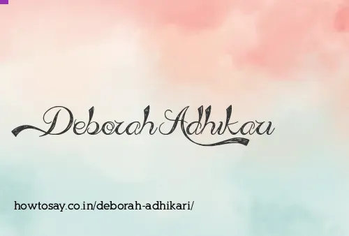 Deborah Adhikari