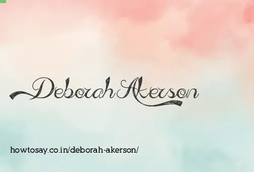 Deborah Akerson