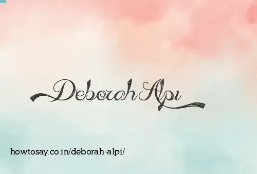 Deborah Alpi