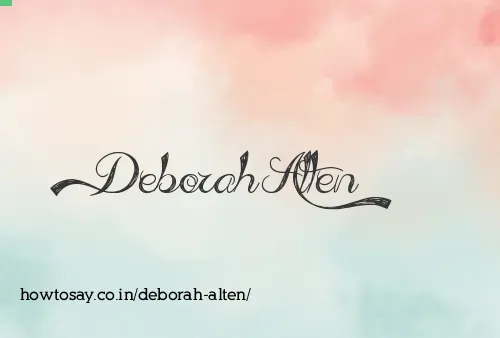 Deborah Alten