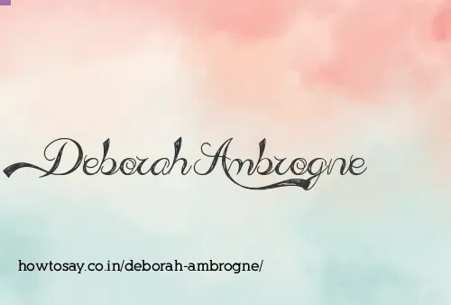 Deborah Ambrogne